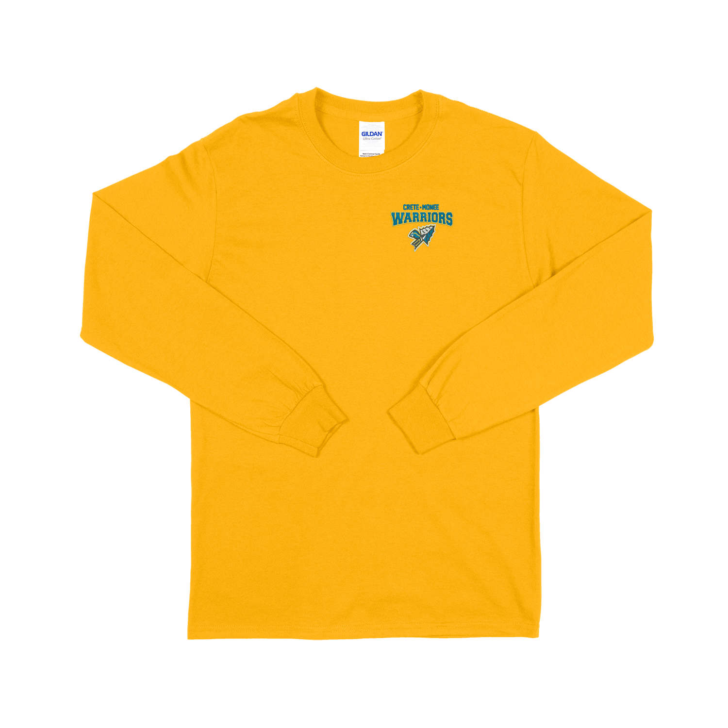 003-635806-20CM-20Warriors-long-sleeve-front-left-chest-Gold-H80-id121-1500