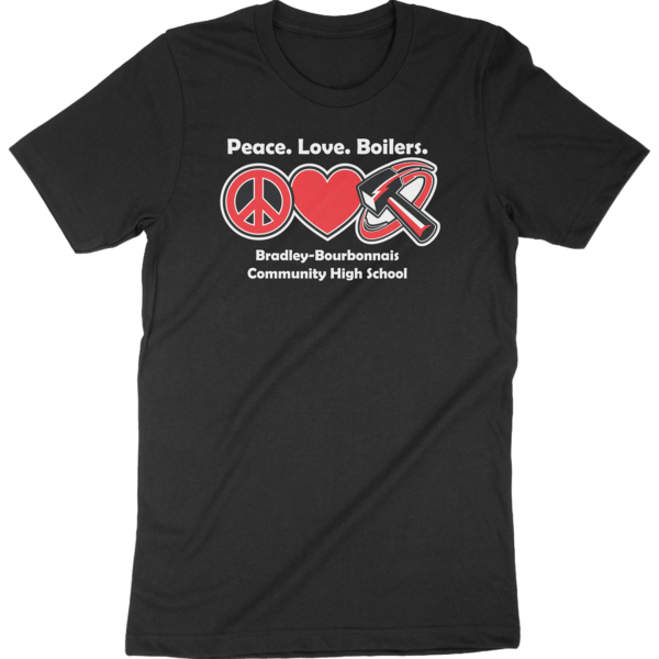 Peace Love Boilers BBCHS Tee - Image 3
