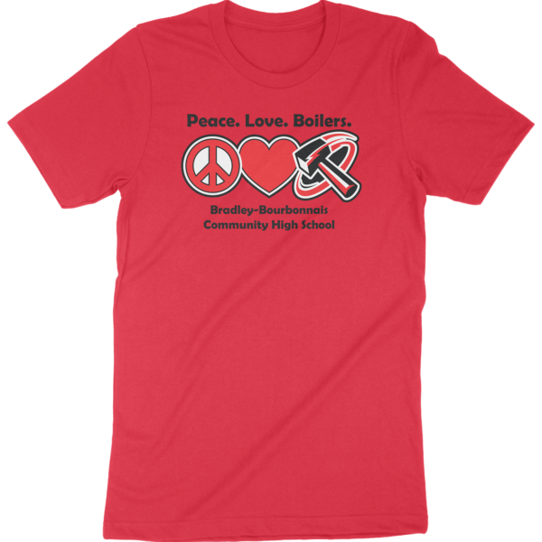 Peace Love Boilers BBCHS Tee